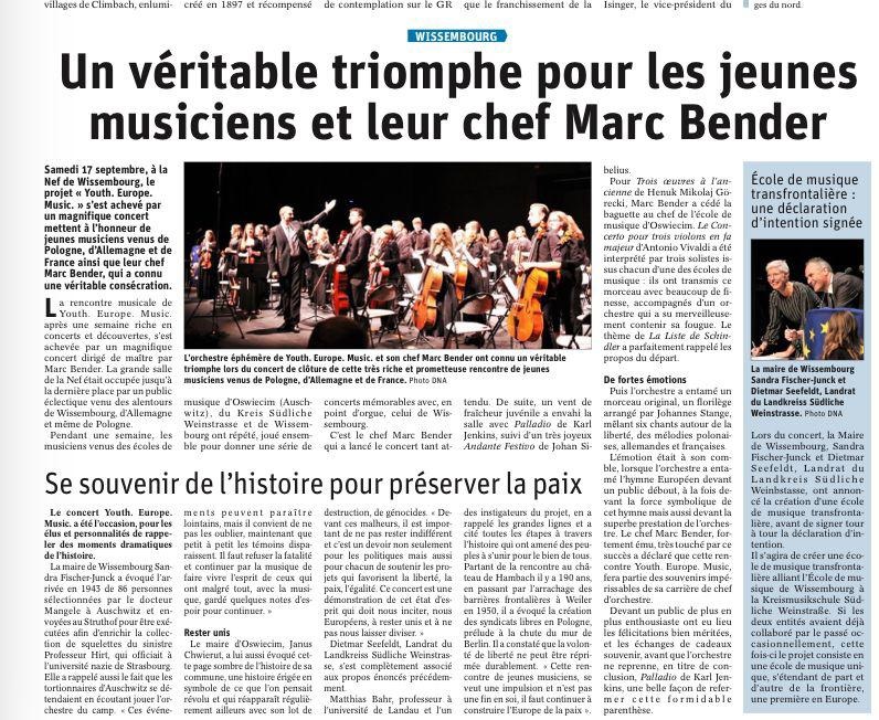L'orchestre fait sa rentrée